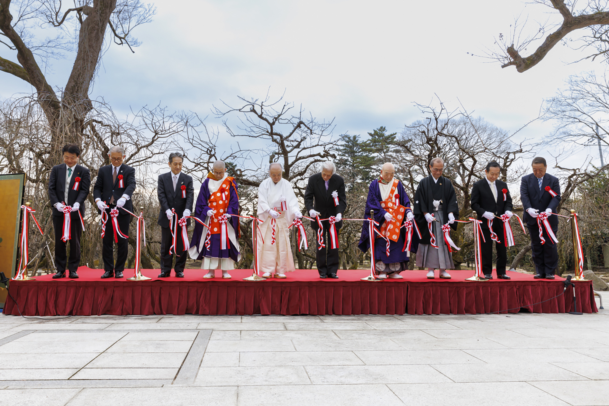 雪月花の三庭苑梅苑「花の庭」再興