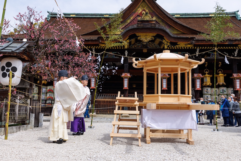 北野祭神輿躯体清祓式斎行